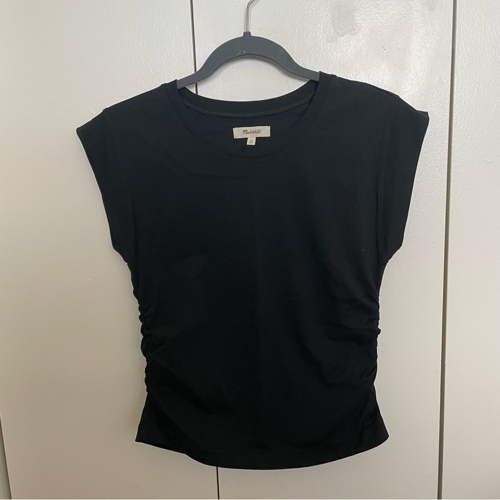 Madewell - Black Ruched Top - XS
